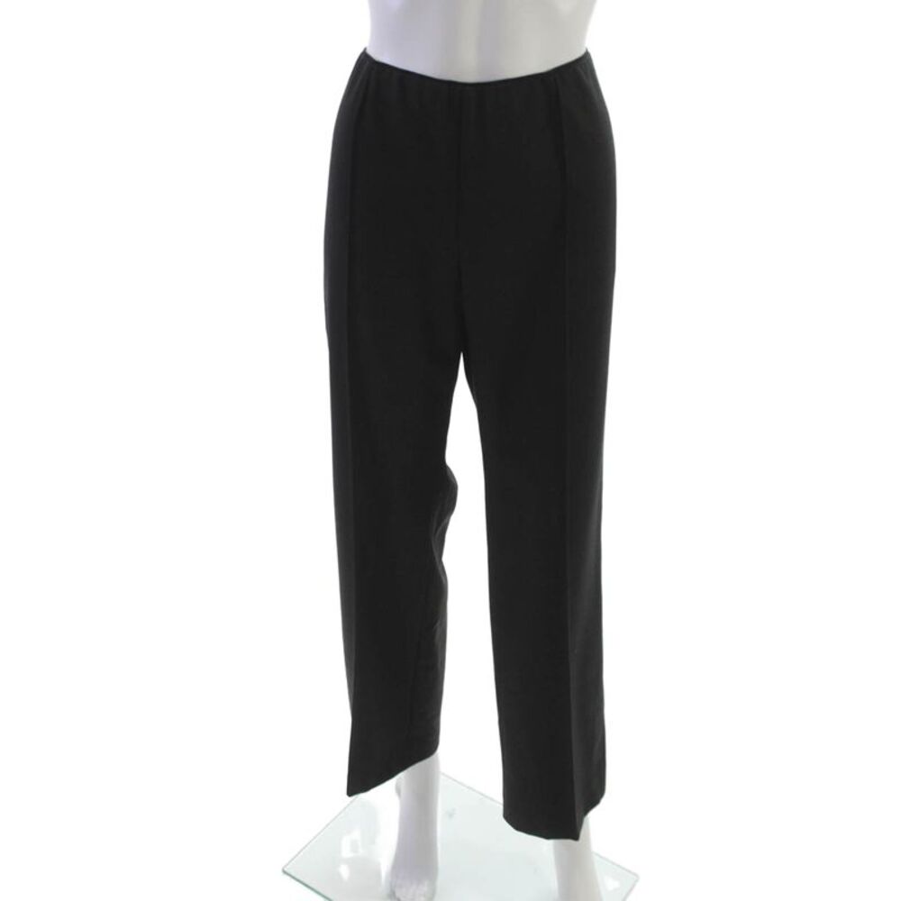 Agnona Women Dress Pants Black Polyester Zip Size 48